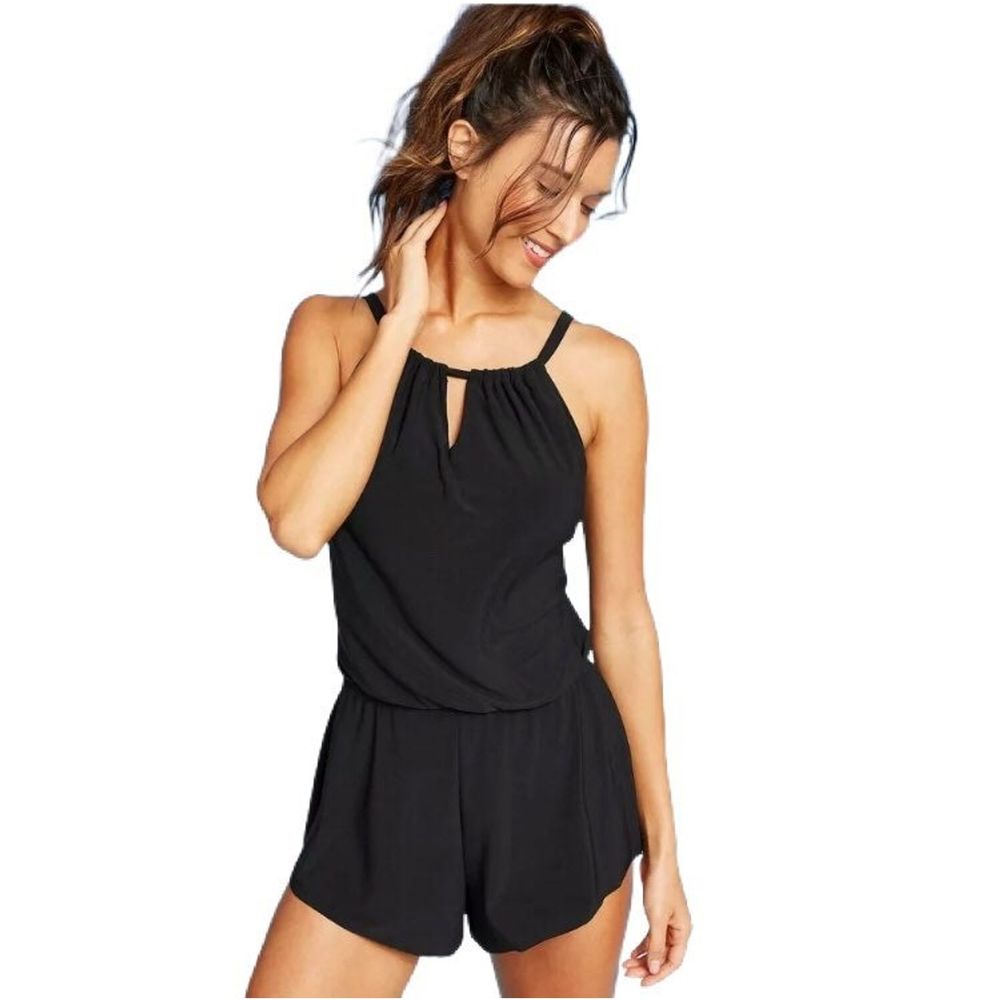 Aqua Green Swim Romper Medium NWT
